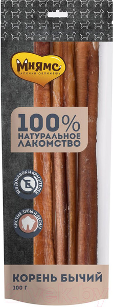 Изображение товара Лакомство для собак Мнямс Корень бычий / 705861 (100г)