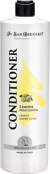 Изображение товара Кондиционер для животных Iv San Bernard Traditional Line Lemon для короткой шерсти (1л)