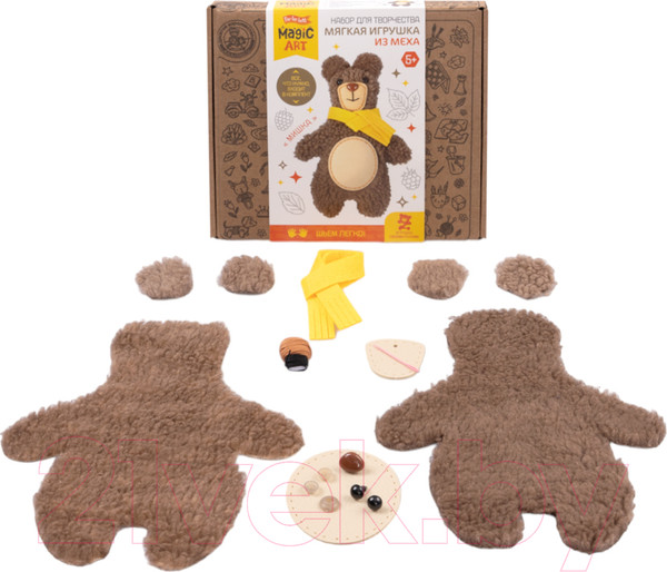 Изображение товара Набор для шитья Десятое королевство Мягкая игрушка из меха Мишка / 05140