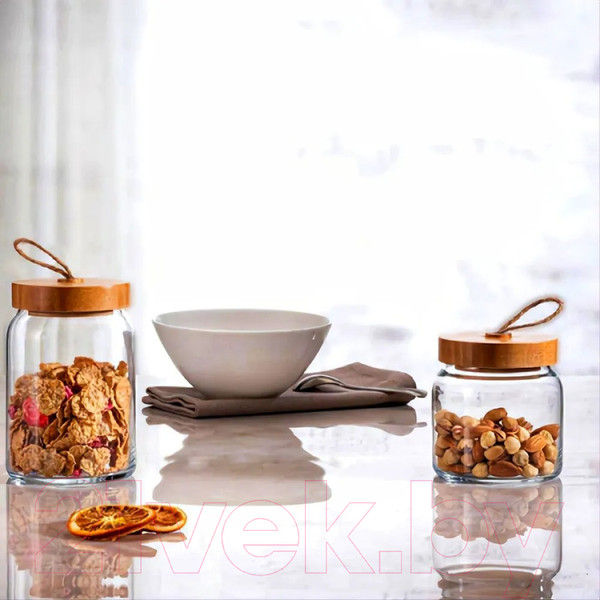 Изображение товара Емкость для хранения Pasabahce Вуди / 43573/1117189