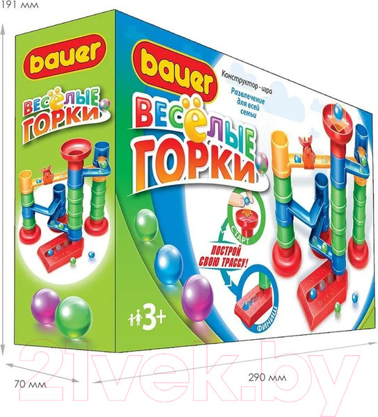 Изображение товара Конструктор кинетический Bauer Веселые горки / 581