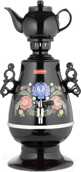 Изображение товара Электросамовар Centek CT-0091 B (черный/рисунок)