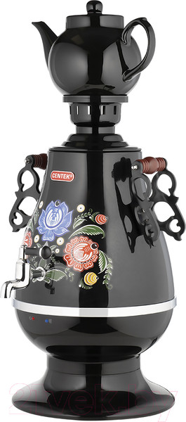 Изображение товара Электросамовар Centek CT-0091 B (черный/рисунок)