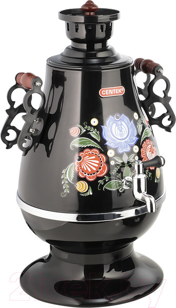 Изображение товара Электросамовар Centek CT-0091 B (черный/рисунок)