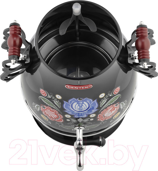 Изображение товара Электросамовар Centek CT-0091 B (черный/рисунок)