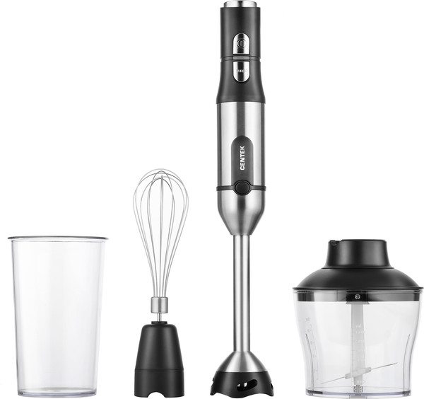 Изображение товара Блендер погружной Centek CT-1332 (черный/сталь)