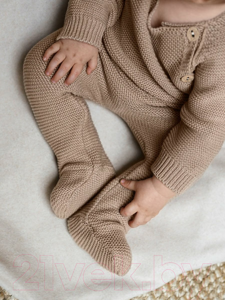 Изображение товара Комплект одежды для малышей Amarobaby Pure Love Set / AB-OD23-PLS11/03-74 (бежевый, р.74)