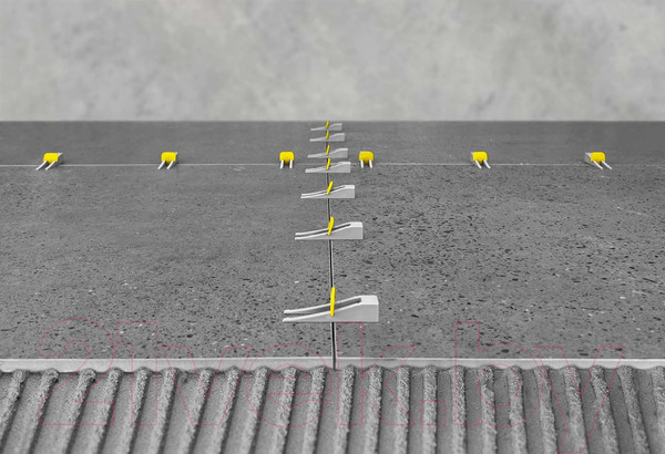Изображение товара Клипсы для выравнивания плитки TLS-Profi Smart 1мм / TLSZA012023 (100шт)