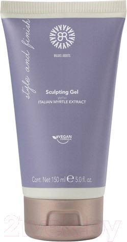 Изображение товара Гель для укладки волос Bulbs&Roots Моделирующий сильной фиксации с экстр мирта веган (150мл)