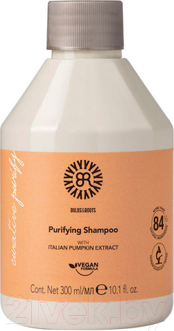 Изображение товара Шампунь для волос Bulbs&Roots Очищающий против перхоти с экстрактом тыквы (300мл)