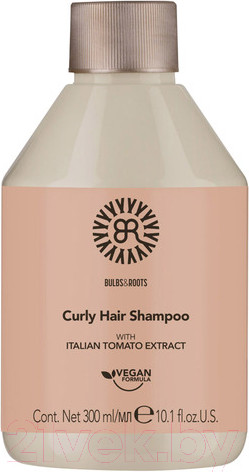 Изображение товара Шампунь для волос Bulbs&Roots Для вьющихся волос с экстрактом томата (300мл)