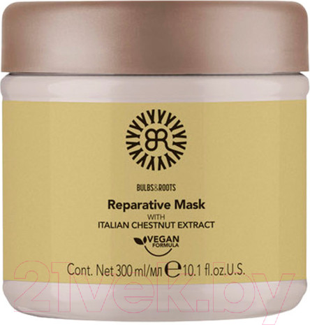 Изображение товара Маска для волос Bulbs&Roots Восстанавливающая с экстрактом каштана (300мл)