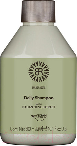 Изображение товара Шампунь для волос Bulbs&Roots Увлажняющий для ежедневного использования с экстрактом оливы (300мл)