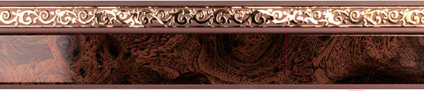 Изображение товара Карниз для штор LEGRAND Галант Neo Флора 3.2 с поворотами / 48066852 (корень ореха)