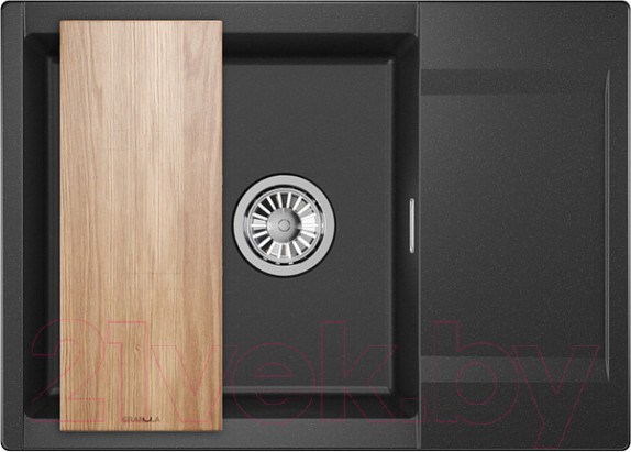 Изображение товара Мойка кухонная GRANULA ES-7003 (черный)