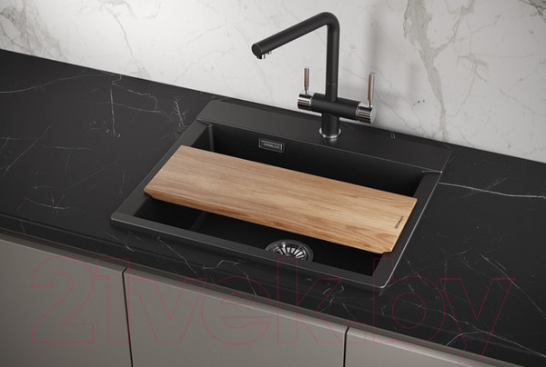 Изображение товара Мойка кухонная GRANULA ES-5804 (шварц)