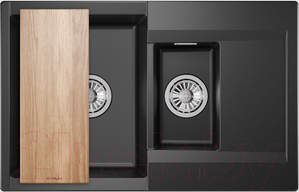 Изображение товара Мойка кухонная GRANULA ES-7808 (шварц)