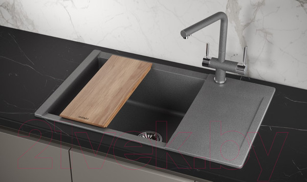 Изображение товара Мойка кухонная GRANULA ES-7807 (графит)