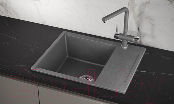 Изображение товара Мойка кухонная GRANULA ES-6202 (графит)