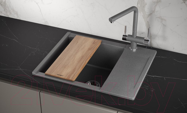 Изображение товара Мойка кухонная GRANULA ES-6202 (графит)