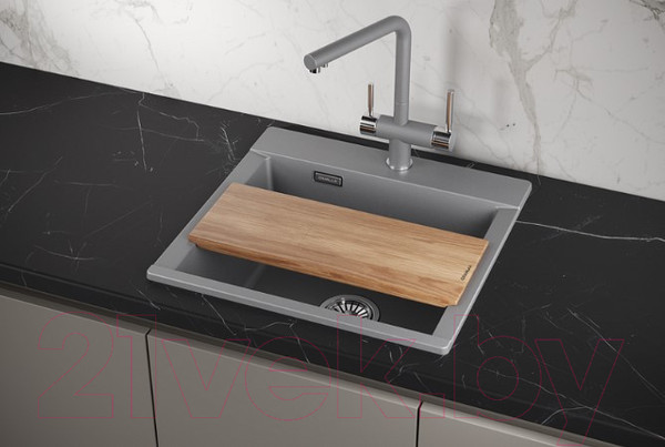 Изображение товара Мойка кухонная GRANULA ES-5201 (алюминиум)