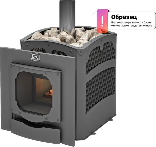 Изображение товара Печь-каменка Теплодар Былина-24Ч Панорама 1.2 (без дверцы)