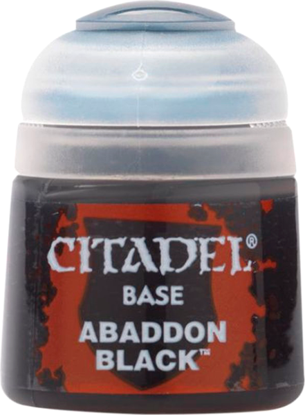 Изображение товара Краска для моделей Citadel Base. Abaddon Black / 21-25 (12мл)