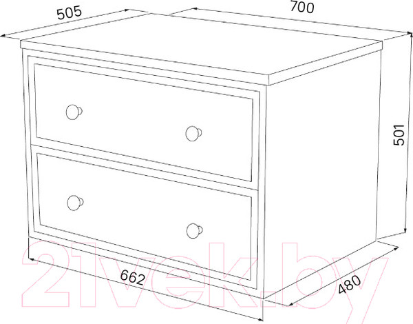 Изображение товара Тумба под умывальник IDDIS Torr TOR70DBi95