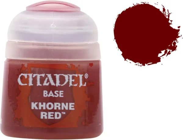 Изображение товара Краска для моделей Citadel Base. Khorne Red / 21-04 (12мл)