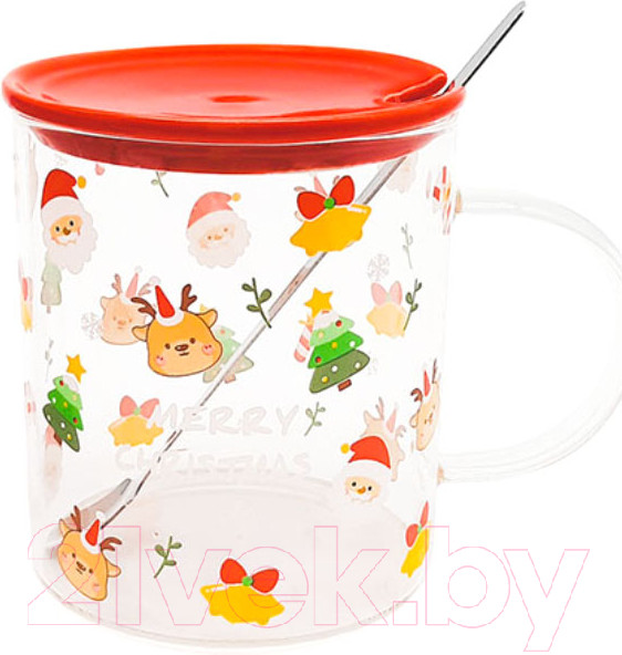 Изображение товара Кружка с ложкой MONAMI SET-NG15 (с крышкой)