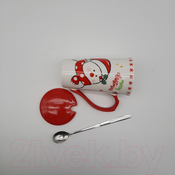 Изображение товара Кружка с ложкой MONAMI SET-NG06 (с крышкой)