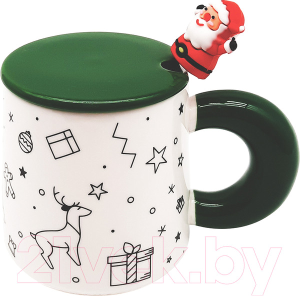 Изображение товара Кружка с ложкой MONAMI SET-NG03 (с крышкой)