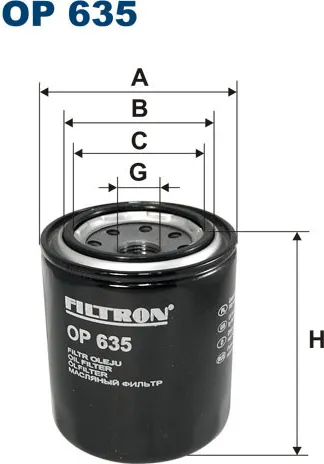 Изображение товара Масляный фильтр Filtron OP635