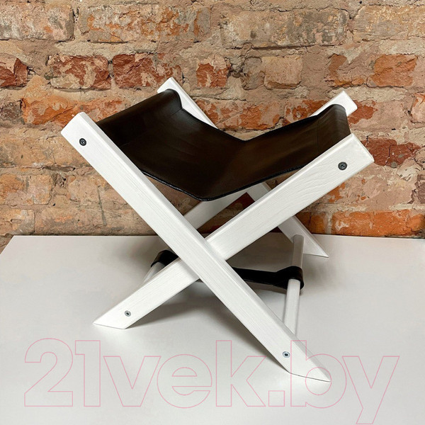 Изображение товара Подставка для сумки ОМурМебель Латте люкс 118 (черный глянец, экокожа)