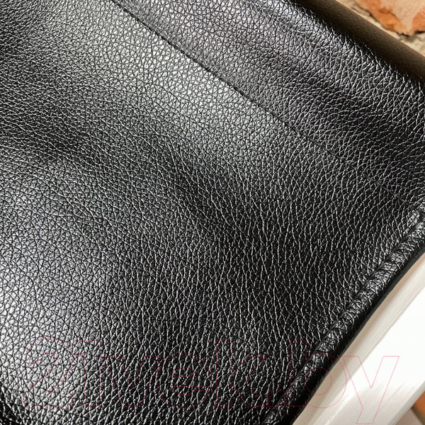 Изображение товара Подставка для сумки ОМурМебель Латте люкс 118 (черный глянец, экокожа)