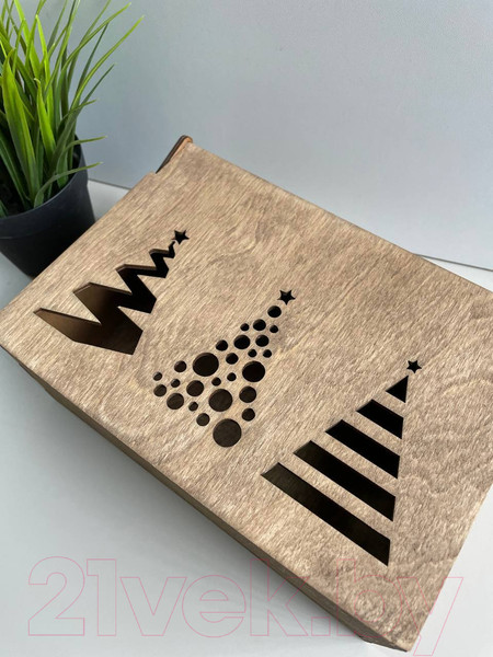 Изображение товара Коробка подарочная ОМурМебель Три елки