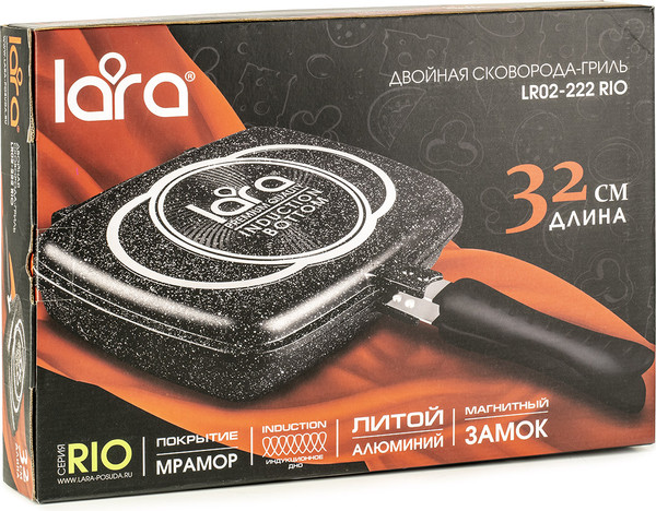 Изображение товара Сковорода-гриль Lara Rio LR02-221
