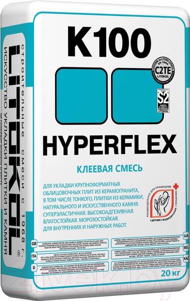 Изображение товара Клей для плитки Litokol Hyperflex K100 (20кг)