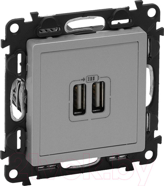 Изображение товара Розетка Legrand Valena Life 753612 (алюминий)