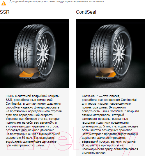 Изображение товара Летняя шина Continental ContiSportContact 5 SUV 315/35R20 110W Run-Flat (*) BMW