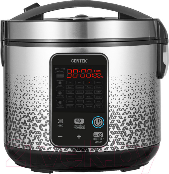 Изображение товара Мультиварка Centek CT-1499 (черный/сталь)