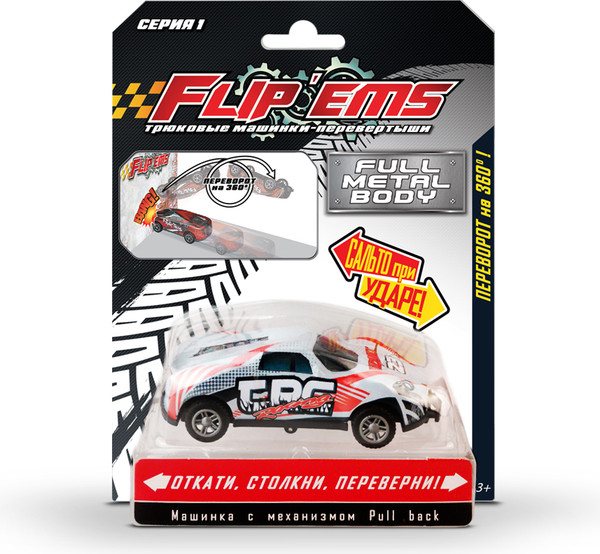 Изображение товара Автомобиль игрушечный Flip Ems Машинка-перевертыш / AW1312
