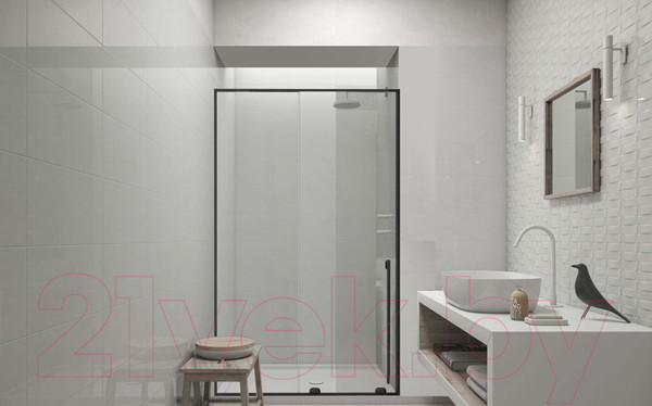 Изображение товара Душевая дверь Allen Brau Priority Fantasy 2.0 3.11006.31 / 312656 (черный матовый)