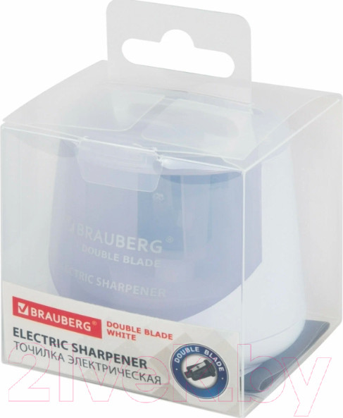 Изображение товара Точилка Brauberg Double Blade White. Электрическая / 271337
