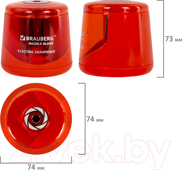 Изображение товара Точилка Brauberg Double Blade Red. Электрическая / 271338