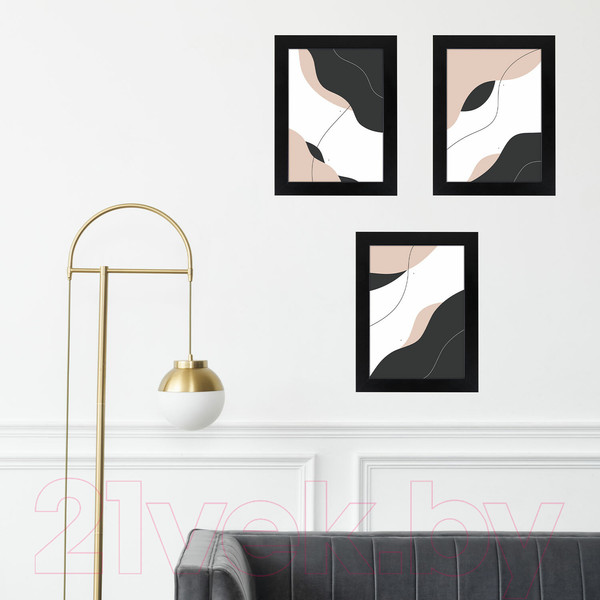 Изображение товара Набор рамок Brauberg Basic / 391261 (3шт, черный)