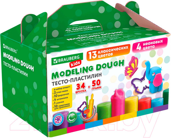 Изображение товара Набор для лепки Brauberg Kids / 106723 (34шт)