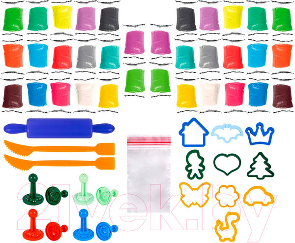 Изображение товара Набор для лепки Brauberg Kids / 106723 (34шт)