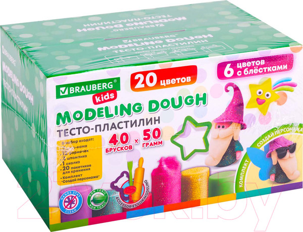 Изображение товара Пластилин Brauberg Kids / 106724 (40шт)