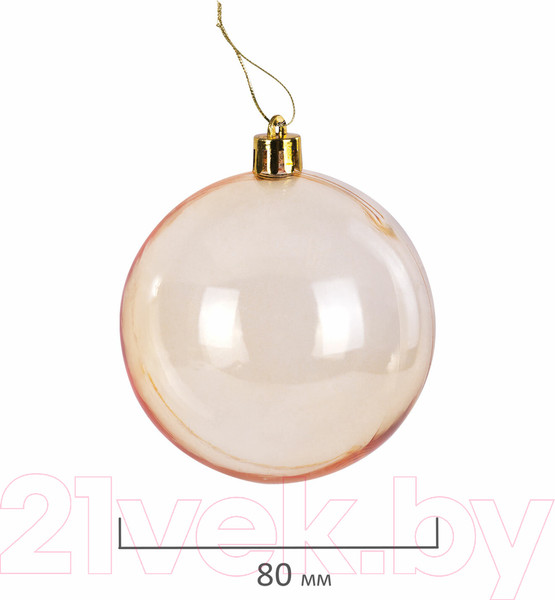 Изображение товара Набор шаров новогодних Золотая сказка Eden Colors / 591983 (8шт, золото/черный)